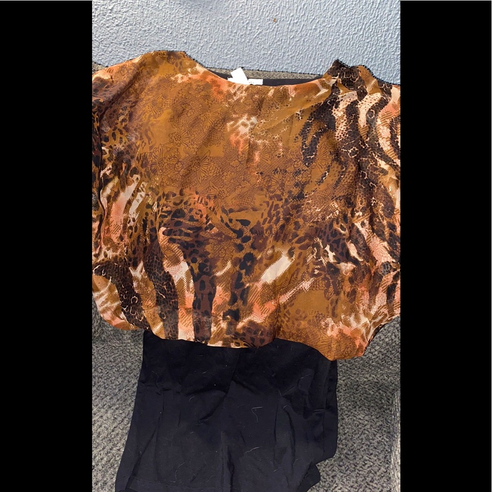 3/$15 bundle SALE Brown Animal Print over tank top bodycon dress